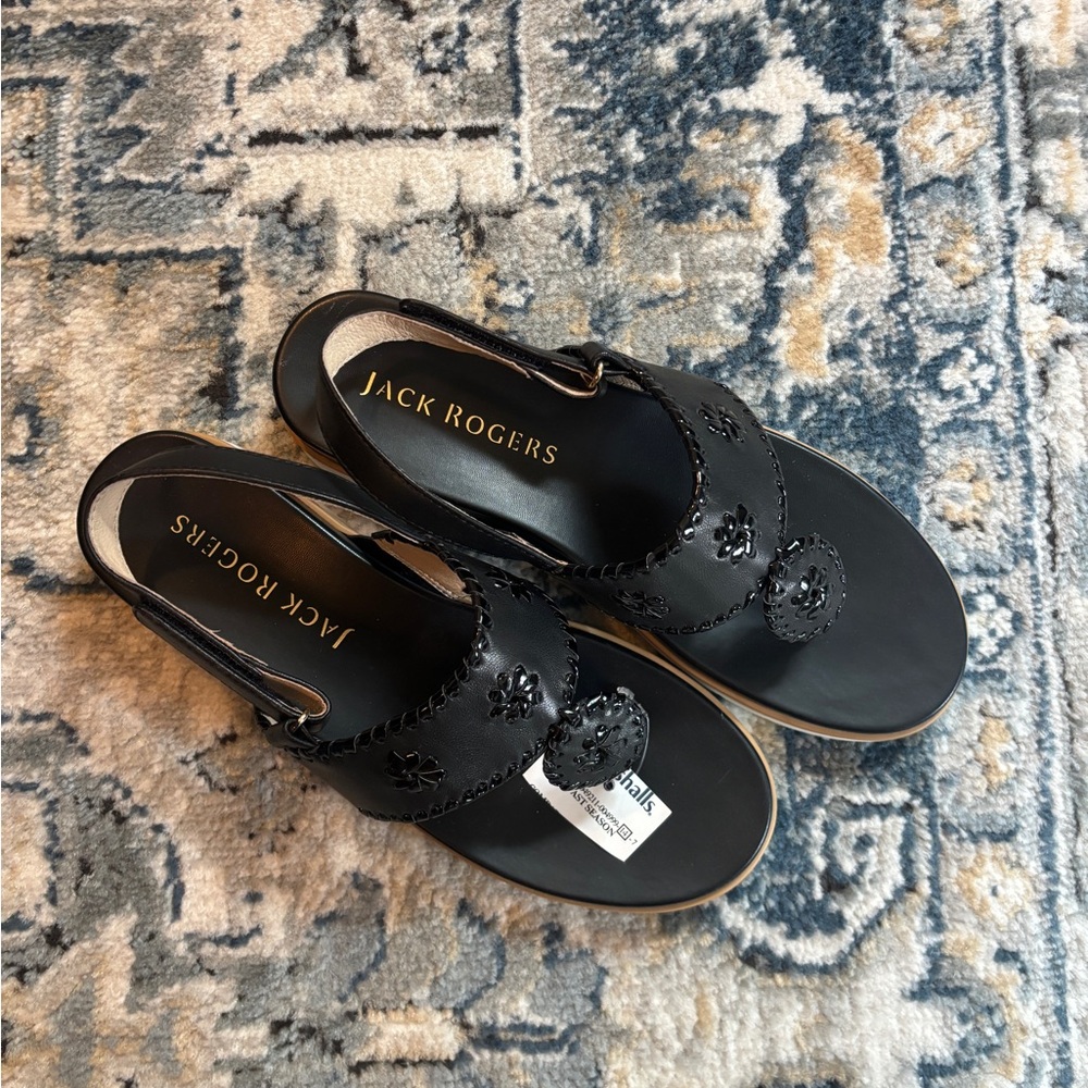 Jack Rogers Women's Black Sandals - Picture 10 of 11